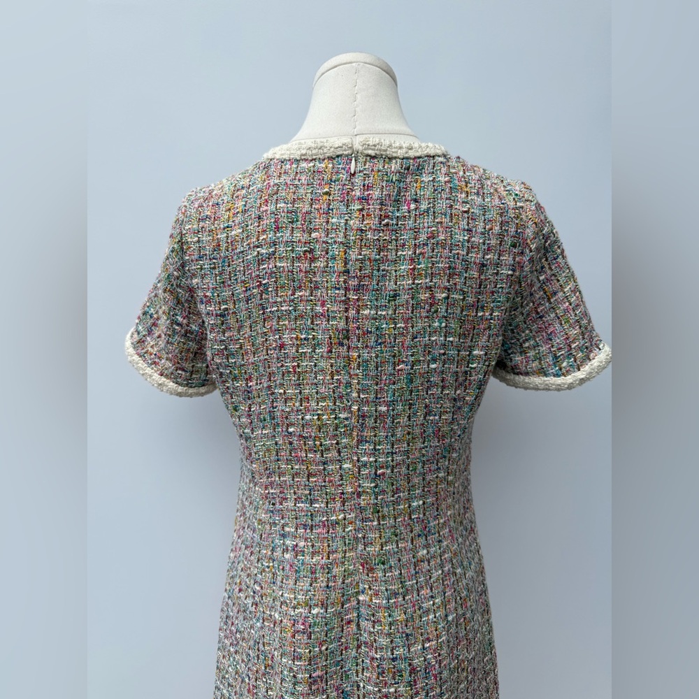 Carlisle Collection V-Neck Multicolor Winter Dress size 4 - Picture 12 of 12